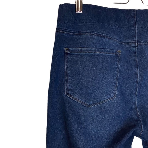 NYDJ Alina Pull On Ankle Blue Jeans Denim Slimming Panel High Rise Straight 10 - Picture 11 of 16